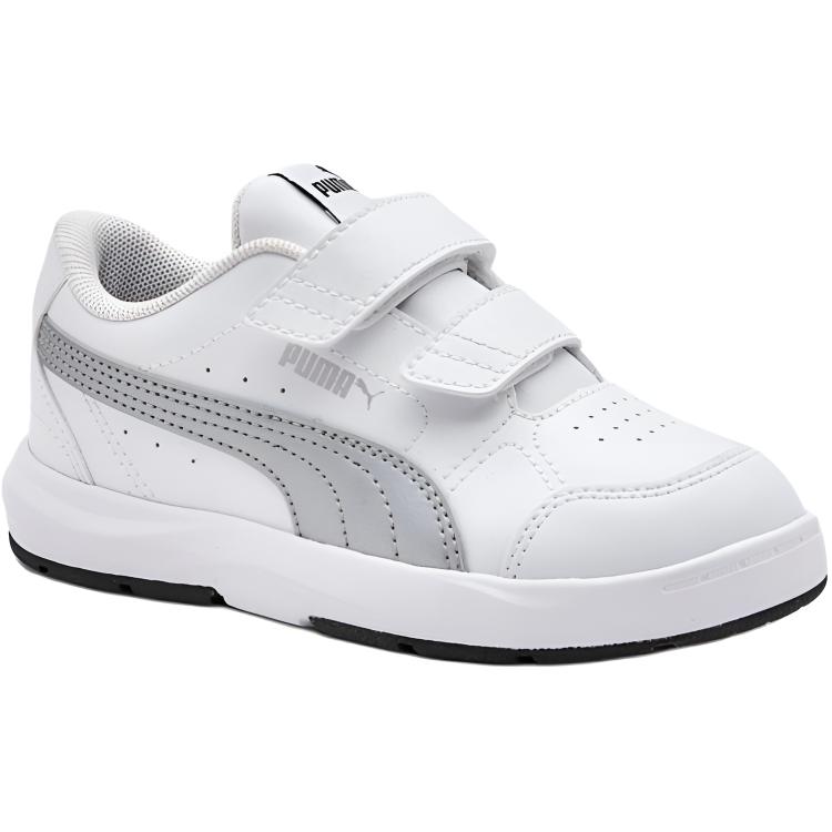 Puma Classics Comfortable Versatile Durable Low-Top Kids Skate Shoes Kids sneaker Silver 389145-11