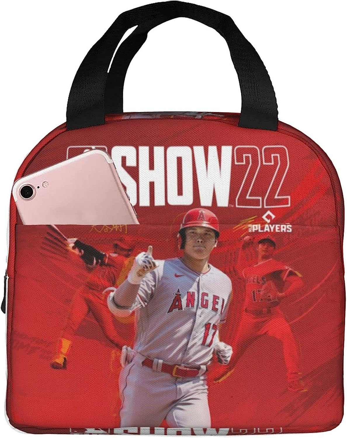 

Shohei Ohtani Insulated Lunch Bag with Clasp Bento Cooler Bag with Soft Cooler Bag Closure, Black, Box, Insulated, Zipper, Compact, Bag, Tote/Eco