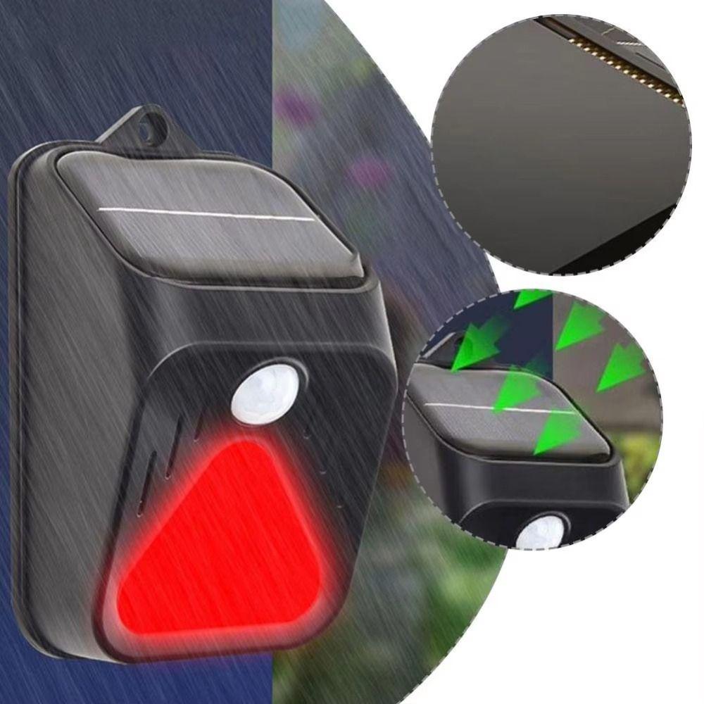 Solar Powered Solar Alarm Light Waterproof Motion Sensor Alarm Garden Protection
