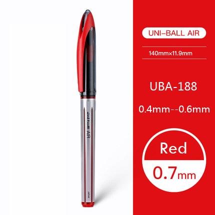 Uniball Mitsubishi black technology pen,Multiple colors UBA-188 air Signature canetas 0.5/0.7mm free control ink pluma Business