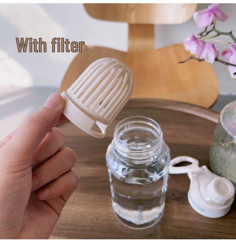 Large Capacity Sports Water Bottle with Tea Strainer - Ideal for Men, Women, Students, and Outdoor Fitness