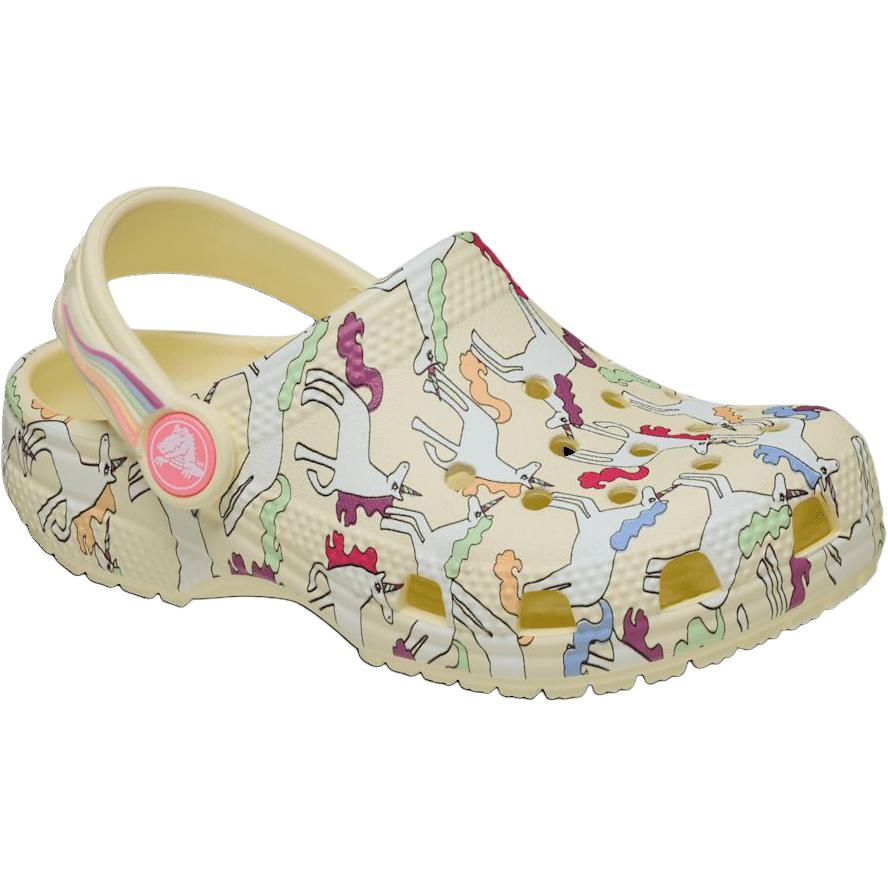 Crocs Classic Clog Comfortable Breathable Low-Top Walker Shoes Baby Shoes Yellow 212515-7CJ
