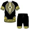 2026 Summer Men's Sports Set 3D Printed T-Shirt and Shorts Stylish Trendy Short Sleeve Two-Piece Set