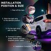 Underglow LED Lights For Cars - 4PCS RGB Neon Light Kit With 252 LEDs, Bluetooth APP Control, 8 Colors/Music Sync, Waterproof PVC Strips For Cars,