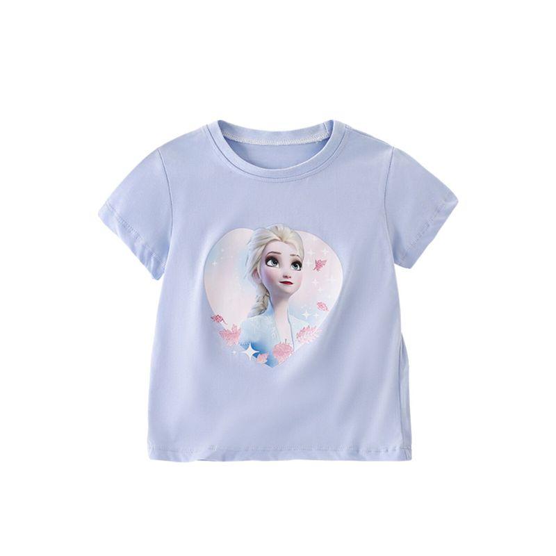 Foreign Trade Children's Clothing Summer Baby Girl Princess Short-Sleeved Summer Dress Infant Pure Cotton Half-Sleeved T-Shirt Girls' Top New Style 8