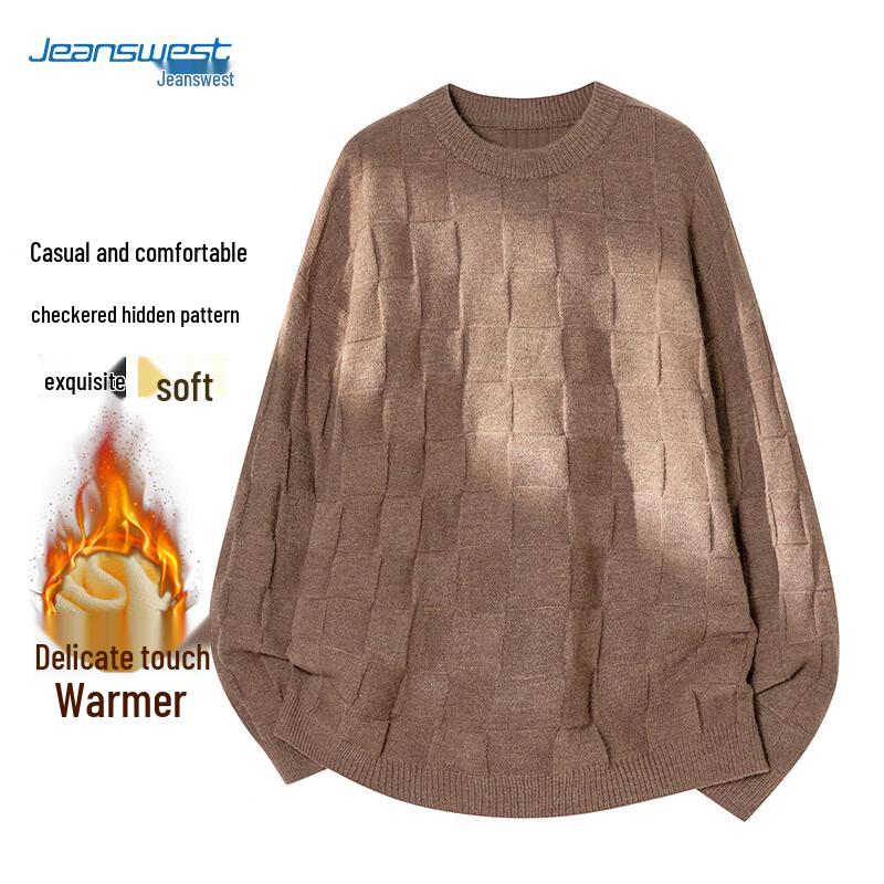 

JEANSWEST Men s Autumn/Winter Warm Pullover Knit Sweater M