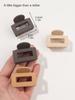 4Pcs Warm Color Hair Claw Clips for Women Girls,1.6" Matte Rectangle Small Hair Jaw Clip for Thick Hair,Hair Accessories Nonslip