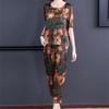 Fat Women's Huge Slimming Suit Women's Summer Loose-fitting Belly-covering Short-sleeved Two-piece Suit for Women