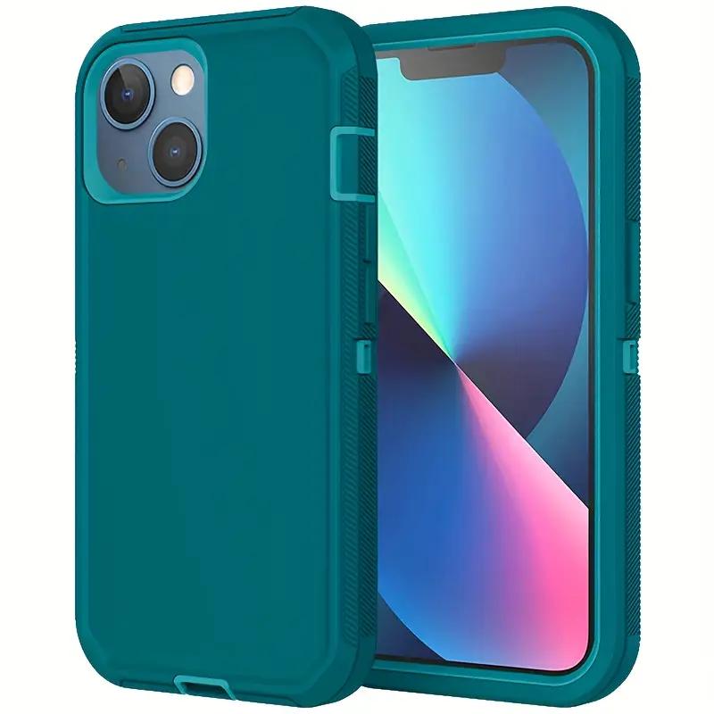 Shockproof Protective Phone Case for IPhone 16 Case Body Rugged Dust Proof 3 Layer Tough Phone Cover for iPhone 15 14 Pro Max