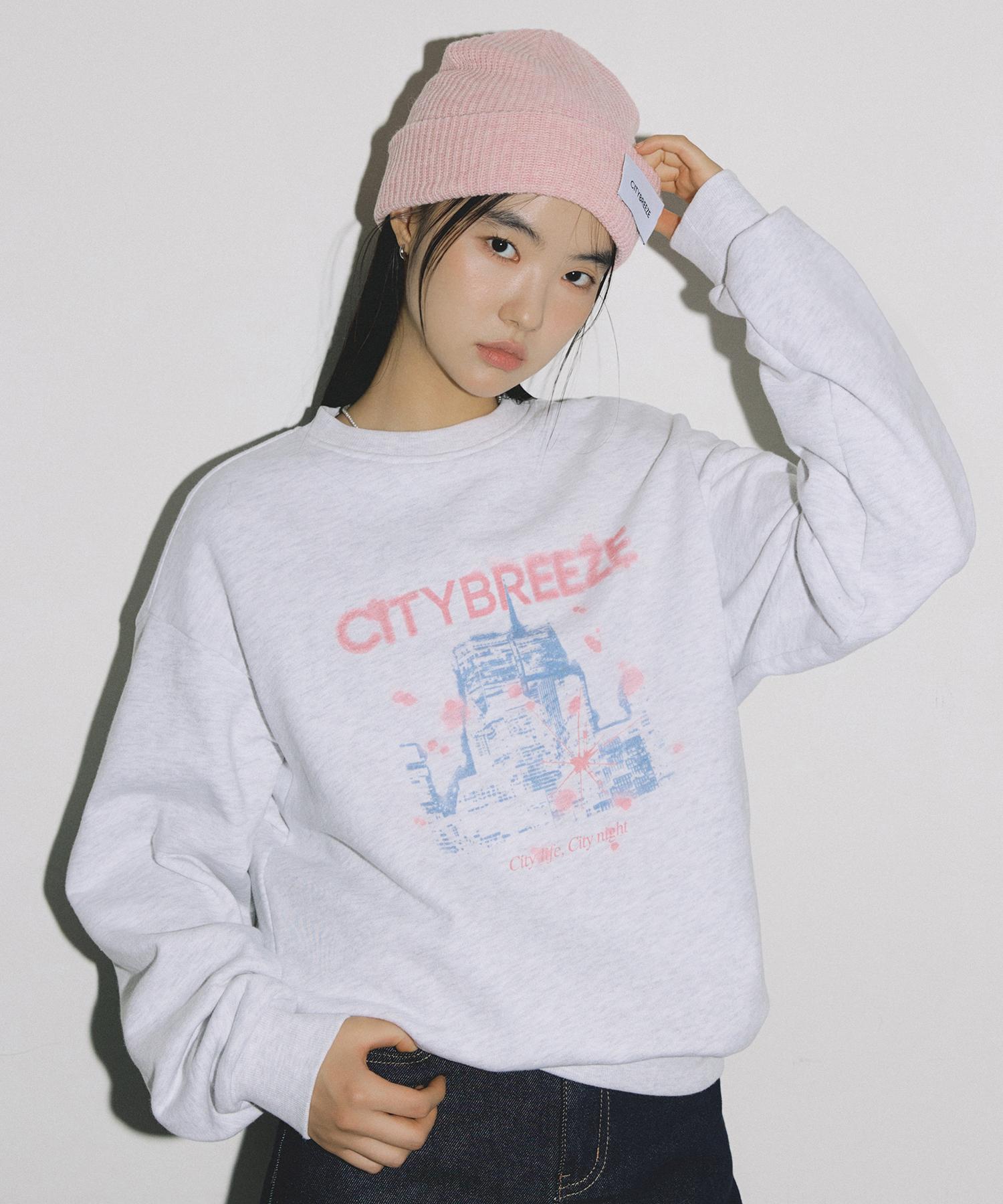 City Breeze Essential City Glow Свитшот_Меланж Белый Melange White/Melange White