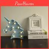 Adorable Cute Unicorn Head Led Letter Table Lamp Perfect For Children's Room Decor