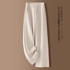 Women S High Waist Wide Leg Casual Pants Soft Thickened Straight Trousers