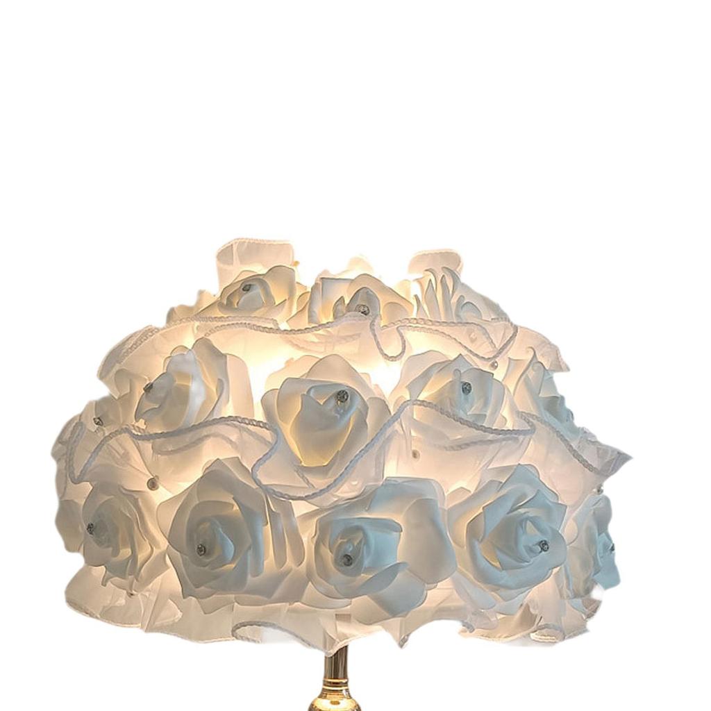 Rose Table Lamp NightStand Lamp Flower Rose Lamp for Office Hotel Study Room