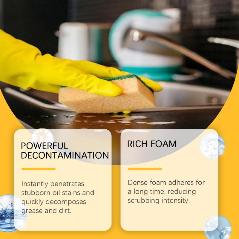 120Mlcleaning Essential Refrigerator Powerful Odor Kitchen Grease Removal Cleaner Microwave Oven Heavy Duty Cleaning Spray Clean one size