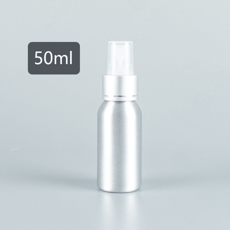 

40ml-250ml Aluminum Bottle Spray Bottle with Alumite Nozzle High-End Cosmetic Bottle Pure Dew Small Medicine Packing Brothers 50Ml+Electrochemical Aluminum Nozzle