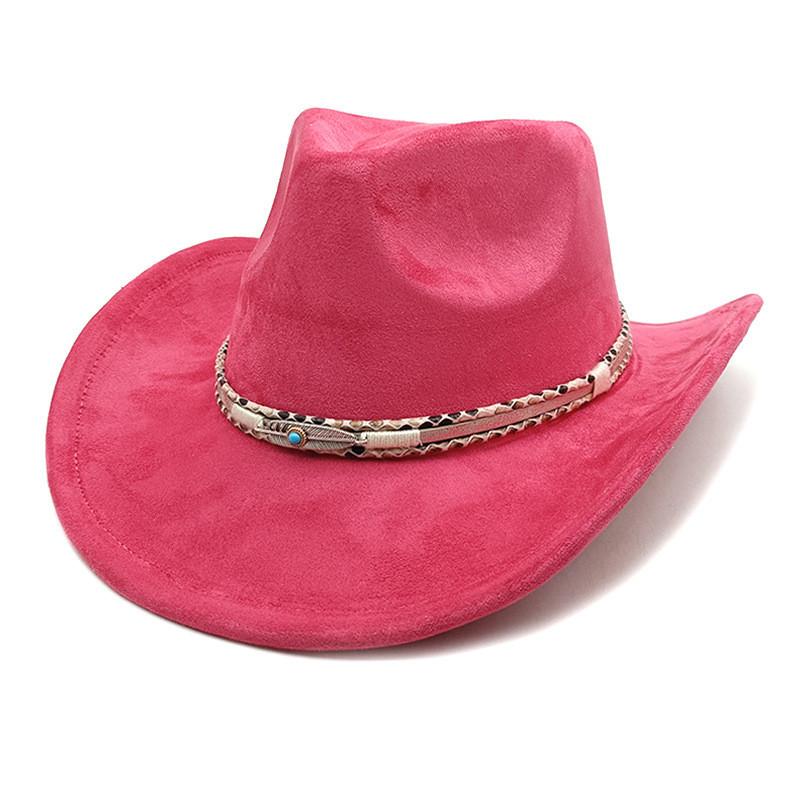 Ethnic Style Cowboy Hat With Wide Brim For Men Women Spring Sun Protection