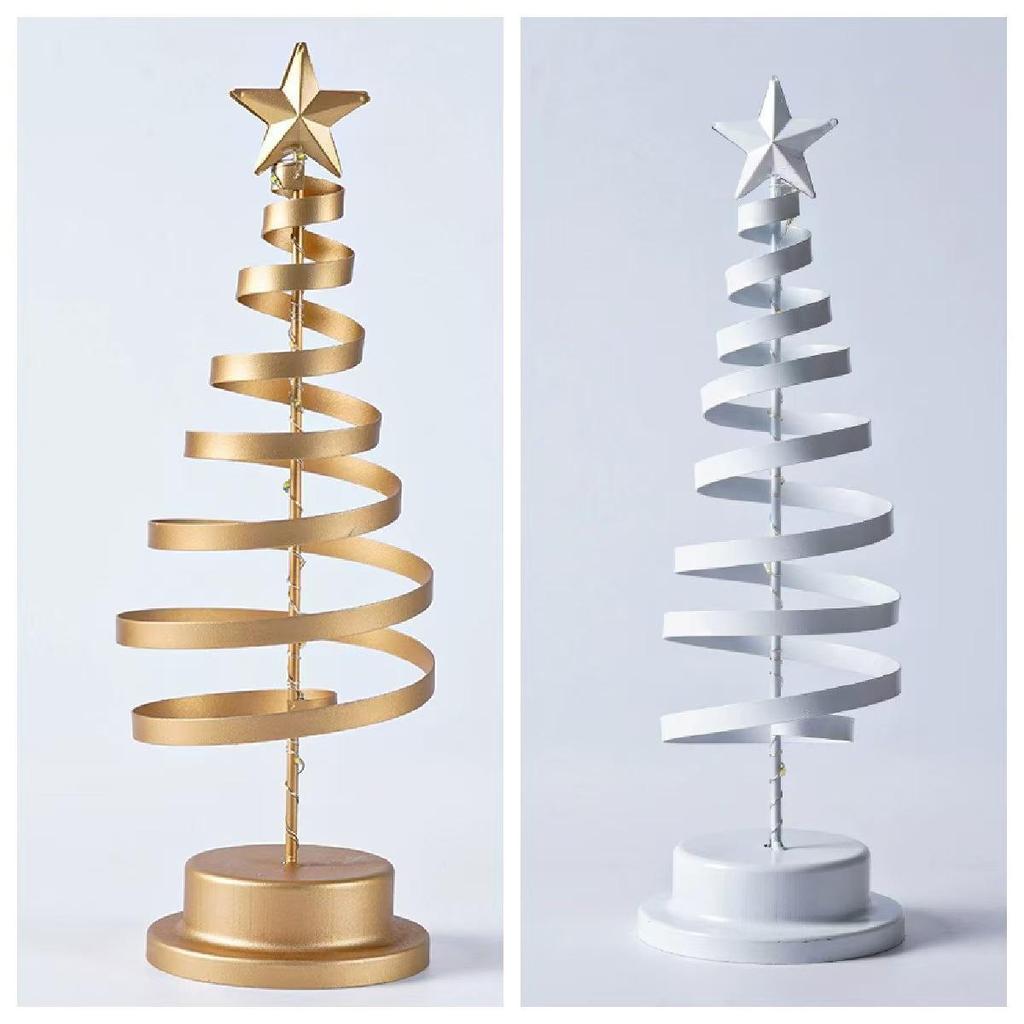 Sternförmige LED-Weihnachtsbaumlichter: Festliche dekorative Schmiedeeisen-Ornamente für eine gemütliche Feiertagsatmosphäre und Raumdekor