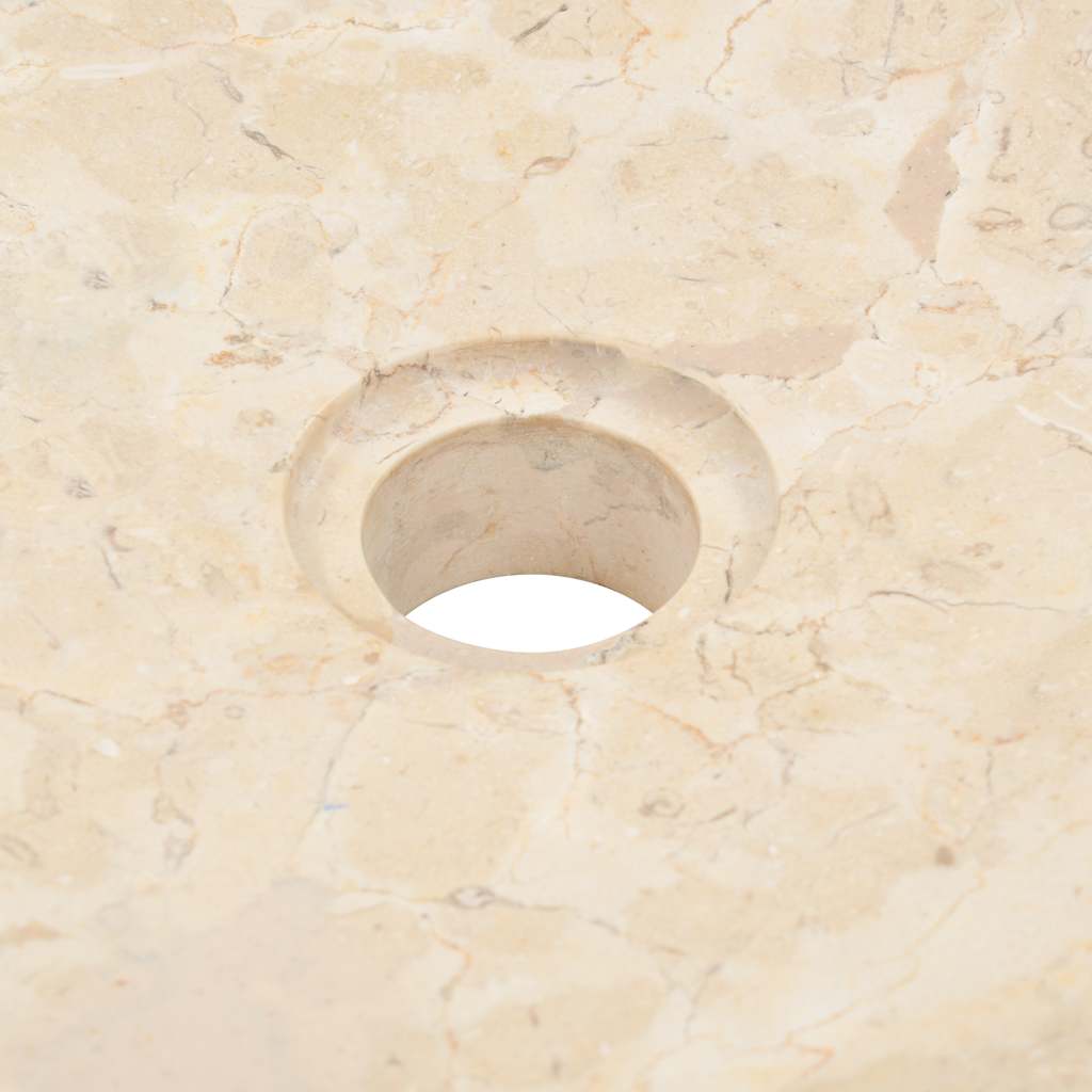 40 X 12 Cm Cream Marble Wash Basin