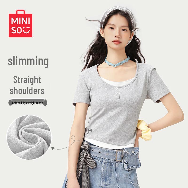 MINISO Women's Short Sleeve T-Shirt