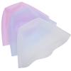 3pcs Professional Silicone Hair Dye Hat Reusable Salon Hair Color Highlighting Hat