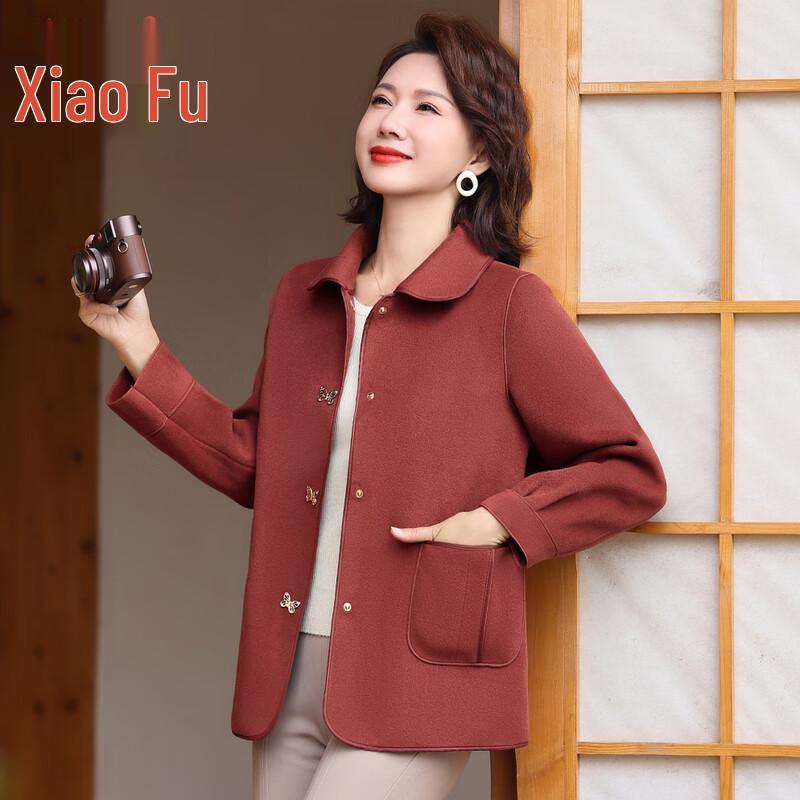 

Women s Autumn/Spring Woolen Coat for Middle-Aged 5XL