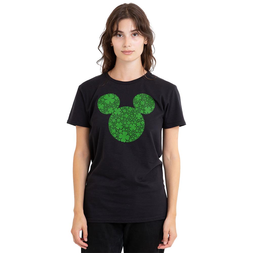 Disney Unisex Adult Shamrock Ears Mickey Mouse St Patricks Day T-Shirt