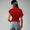 2026 Summer Women's Design Sense Round Neck Short-Sleeve T-shirt - Versatile Solid Color Loose Top
