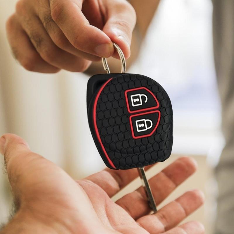 Silicone Remote Car Key Case Cover Remote Key Fob Auto Remote Key Case Accessories Car Key Fob 2 Buttons