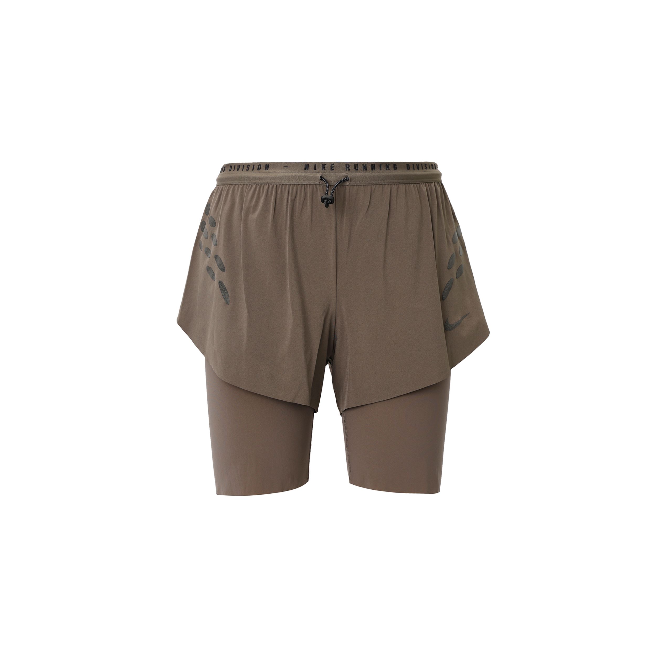 Nike Sportswear Essential High-Waisted Swoosh Shorts Desert Dust Women DM7746-289 XS