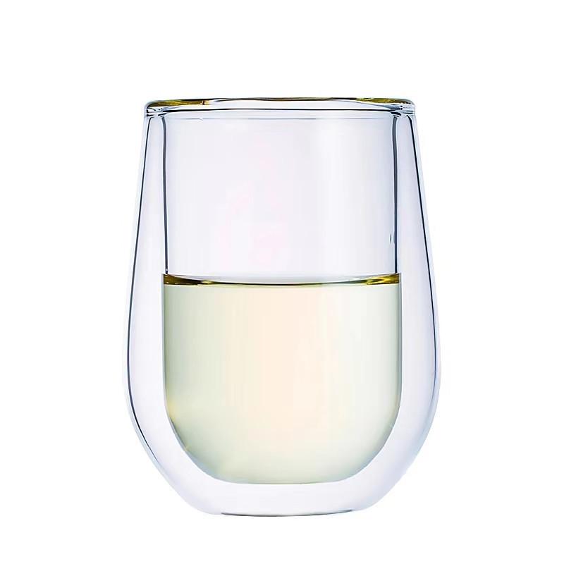 

Бытовая высокоборосиликатная термостойкая стеклянная кофейная чашка, чашка для молока, прозрачная стеклянная двухслойная чашка, бытовая двухслойная чашка для молока 200ml прозрачный