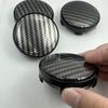 4Pcs/Set 60mm 3D Carbon Fiber Car Wheel Center Hub Cap Dust-proof Cover Universal Auto Wheel Center Hub Caps Cover Accessories