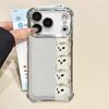 Phone Case for iPhone 13 12 11 Pro Max 17 Air 16e 16 15 14 Plus Clear Cover Panda Owl