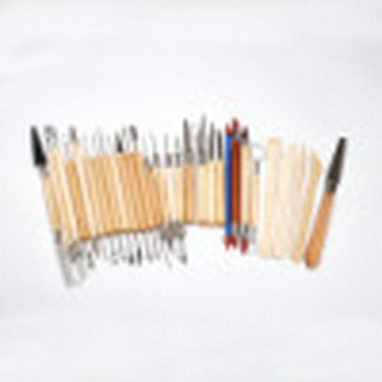

30-Piece Ceramic Clay Tools Set with Roll-Up Bag for DIY Crafts & Sculpture
