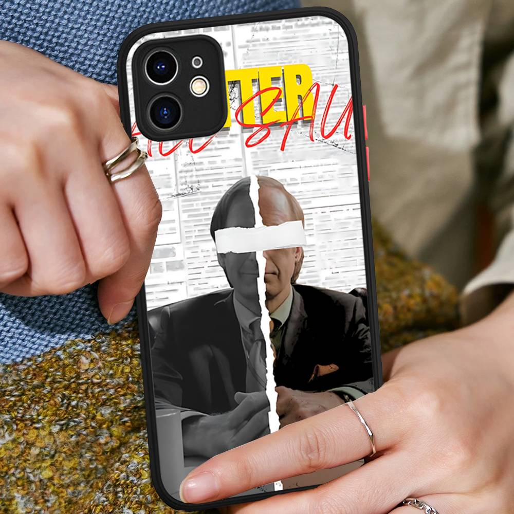 B-Better Call Saul For IPhone 16 15 14 Plus 13 12 11 Pro Max X XS MAX Translucent Matte Shockproof Cover