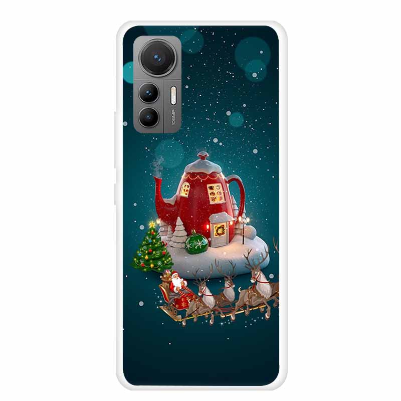 For Xiaomi Redmi K50 Ultra Case Christmas Soft Silicone Back Cover Phone Case for Redmi K50 Extreme Edition Clear Cartoon Funda