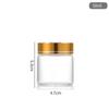 47mm Gold Cap Glass Bottle for Cordyceps, Agarwood, Medicine, Candy, Wish, or Drift.