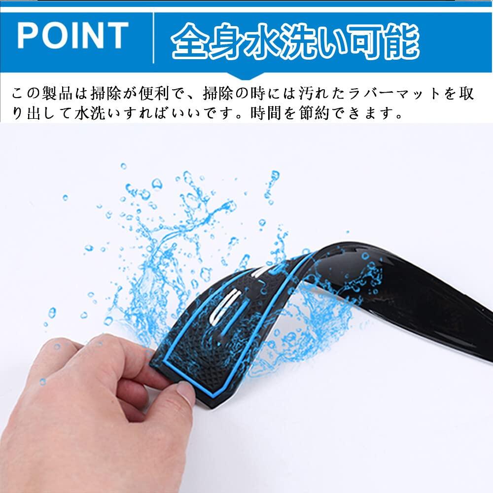 Hearsheng Silicone Rubber Interior Rubber Mat for Mitsubishi New Outlander PHEV GN0W GN Series Rubber Mat Door Pocket Mat Console Mat Dress Up