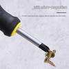 Compact Mini Two-Way Screwdriver: Short Handle, Interchangeable Phillips, Slotted, Torx Heads