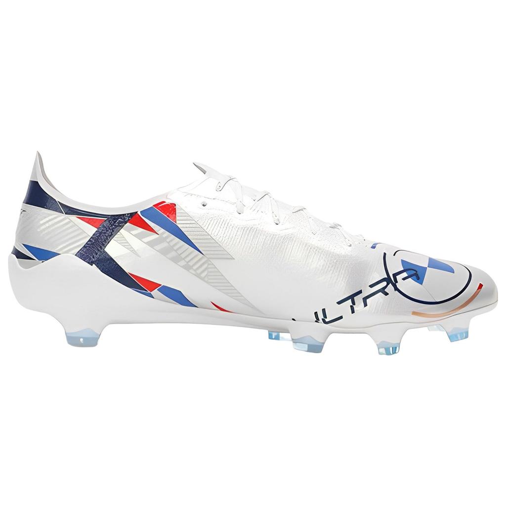 Puma BMW M Motorsport Ultra SL Round Toe Lace-Up FG (Rubber Long Stud) Soccer Shoes Unisex Soccer Shoes Blue Red 107031-01