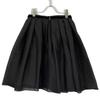 FOXEY 37604-SSFN402K Black Silk X Wool Sheer Sakka-Mid-length Skirt Skirt 40 blackUsed