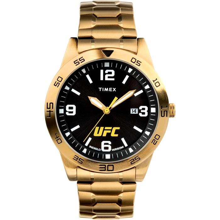 Timex UFC Men's Legend 42mm Watch, Gold Tone/Black/Gold Tone.