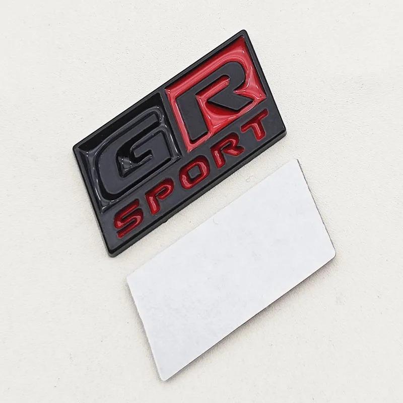 3D Metal GR Sport Logo Steering Wheel Badge Lnterior Sticker Decoration Emblem For Toyota RAV4 Camry Corolla Prado Land Cruiser