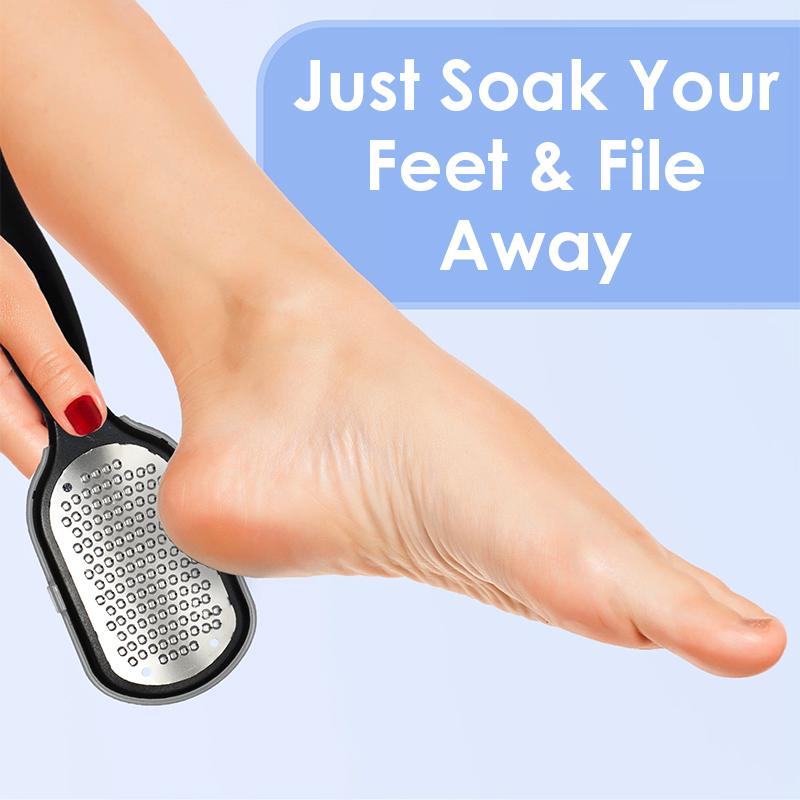 Professional Stainless Steel Foot File Scraper Callus Remover Pedicure Tool for Dead Skin Removal Foot Care