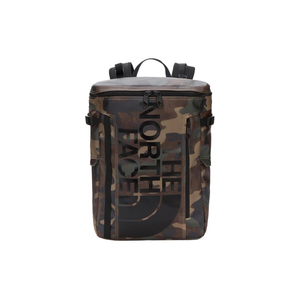 The North Face Bc Sicherungskasten II Großes Logo Camouflage-Print Polyester Rucksack Unisex Rucksack Camouflage-Grün NM2DN36D