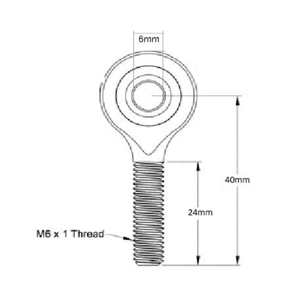 120mm CNC Motorcycle Shift Rod Linkage Tie Rod End Adjustable Position Rearset Yamaha Kawasaki