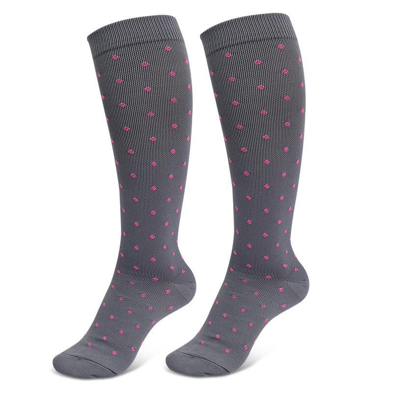 Pattern Combination Compression Stockings Outdoor Sports Fitness Marathon Elastic Micro-pressure Leg Pressure Socks