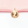 Purple Gold Queen Round Brand Pendant Necklace Classic Vintage Color Gold Plated Rose Gold Set Chain