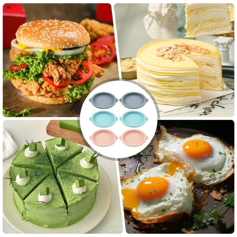 Food Grade Silicone Round Cake Pan Oven Safe Baking Dish Perfect For Cakes Jellies Puddings Dessert Bakeware