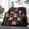 1PC One Piece Straw Hat Pirates Patterned Flannel Blanket Suitable For All Seasons For Home Decor Warmth And Comfort Gifts Holiday Present