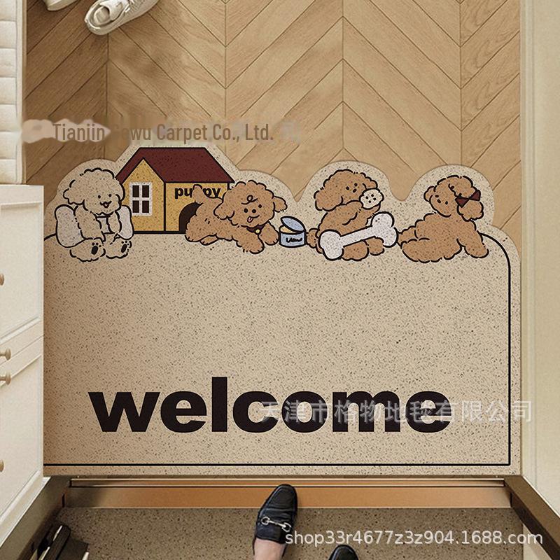 

Роскошный высококачественный нескользящий коврик для входной двери с режущим проволочным кольцом 60*90CM【Wire loop 8mm】